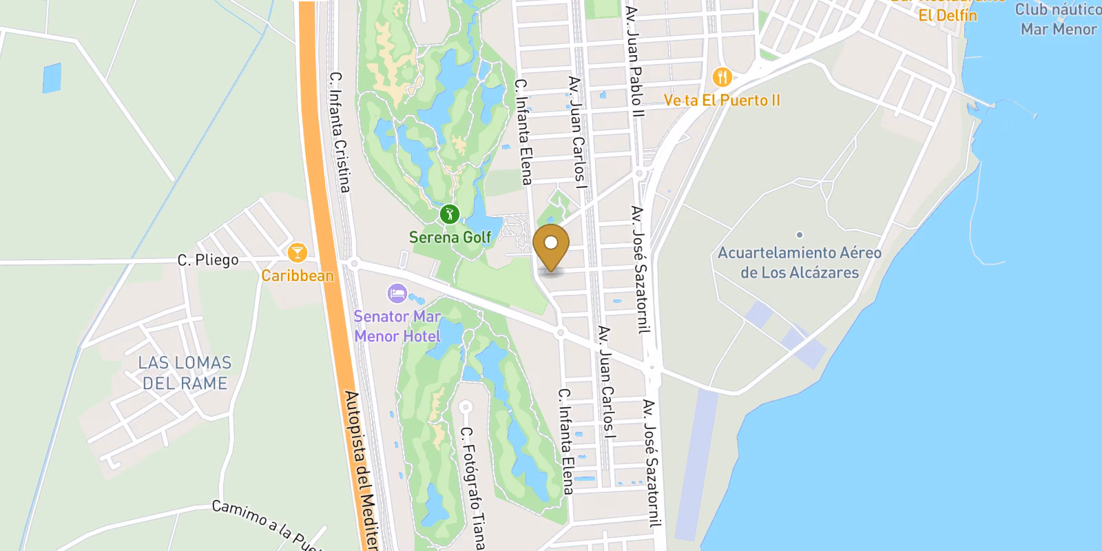 Map — Private-pool villa at Serena Golf, Los Alcazares