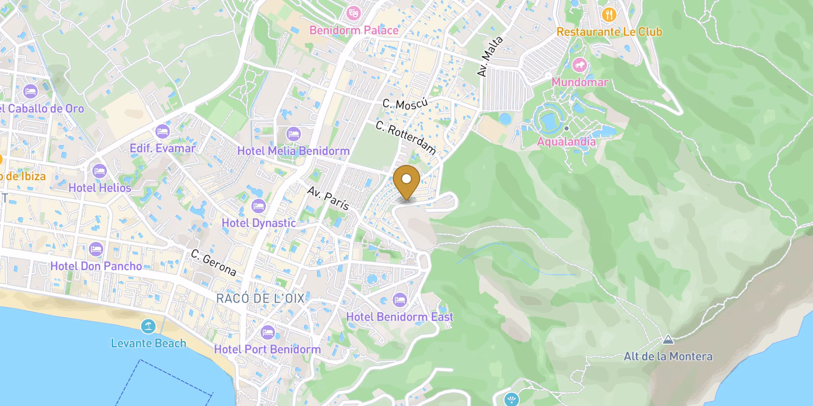 Mapa — Villas de lujo de nueva construcción en Rincón de Loix, Benidorm, con piscina privada