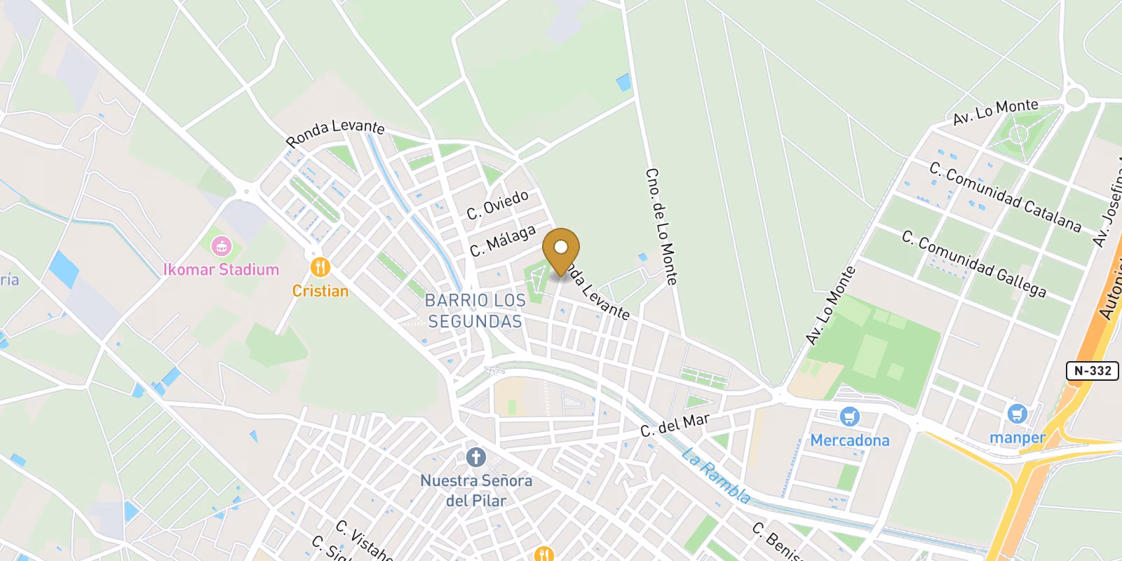 Map — Modern New Build Bungalows for Sale in Pilar de la Horadada