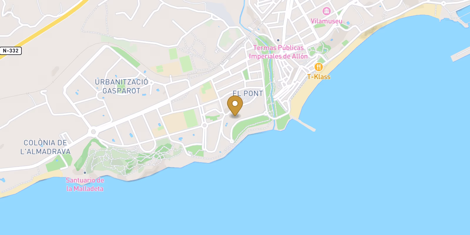 Map — New build apartments in Puntes del Moro, Villajoyosa