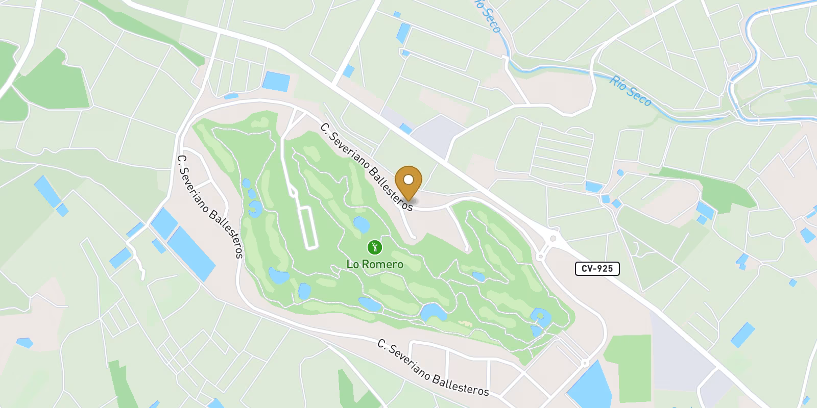 Map — Bungalow homes in Lo Romero Golf, Pilar de la Horadada