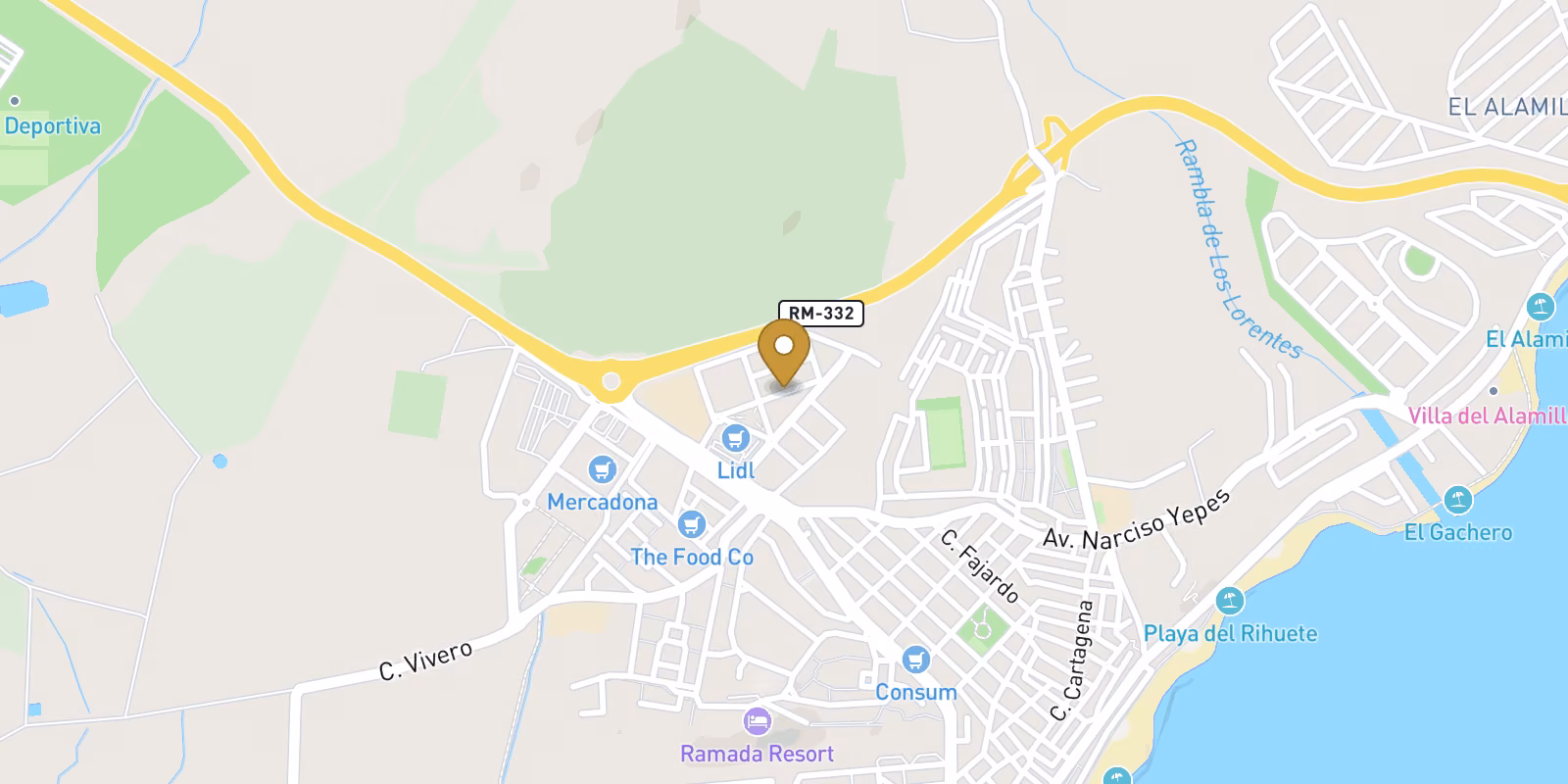Map — Semidetached house in Calenares, Puerto de Mazarron