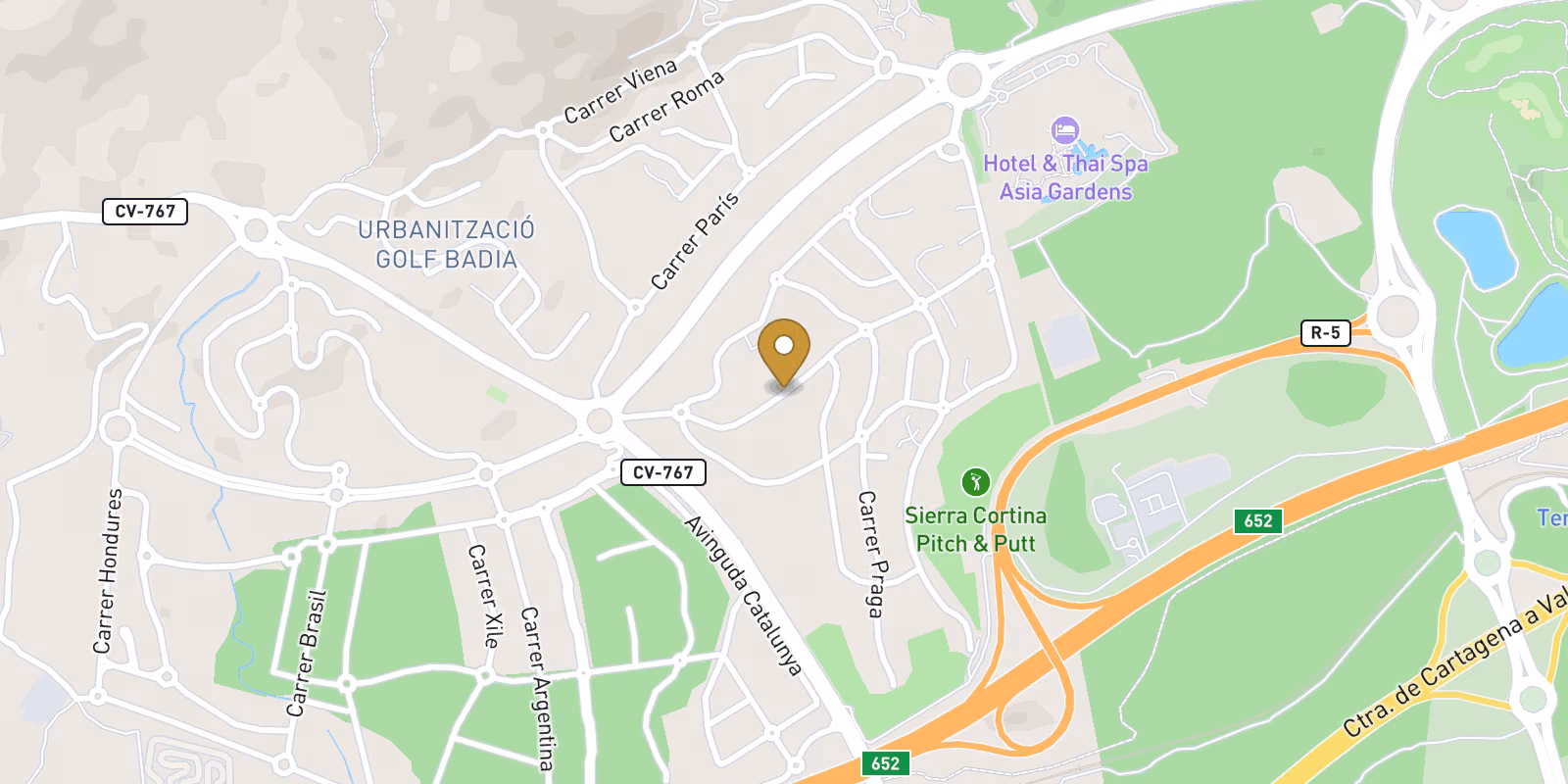 Map — Penthouse in Sierra Cortina, Finestrat