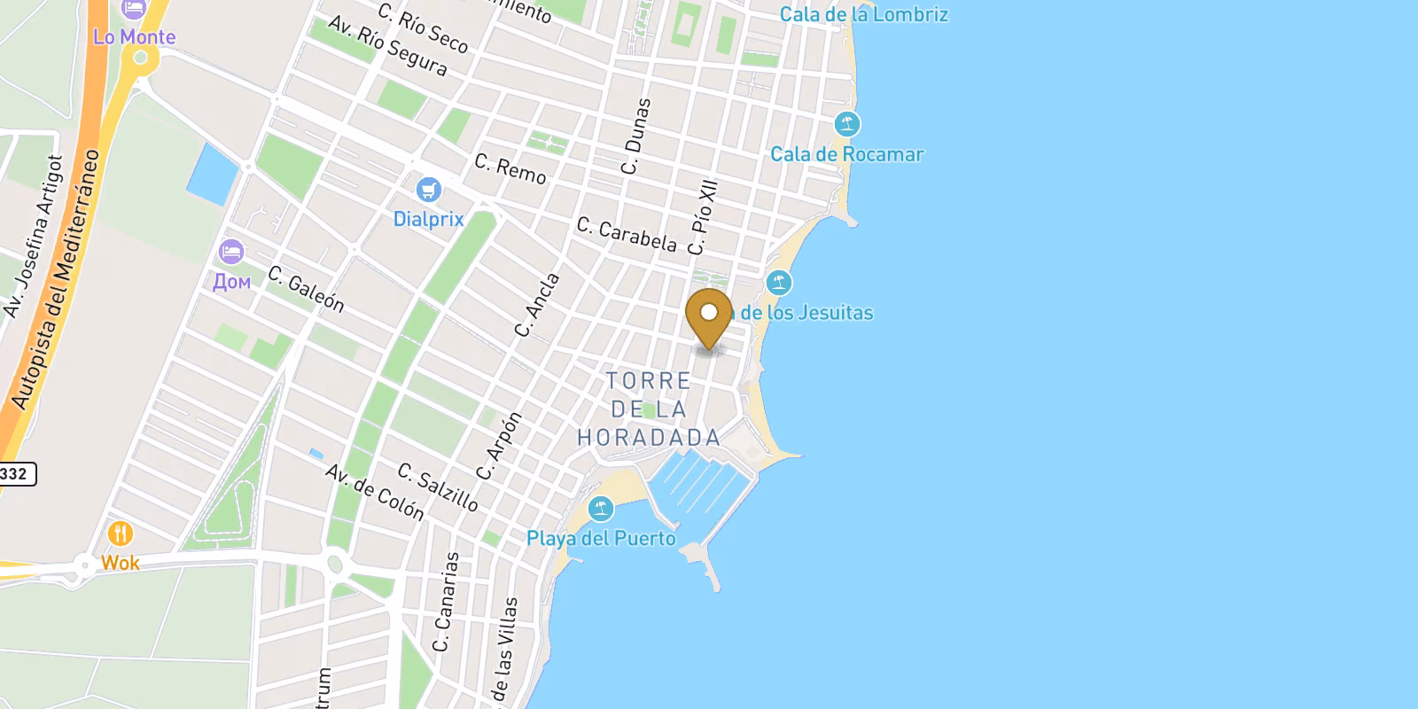 Map — New Mediterranean Apartments Just 100 m from the Beach in Torre de la Horadada