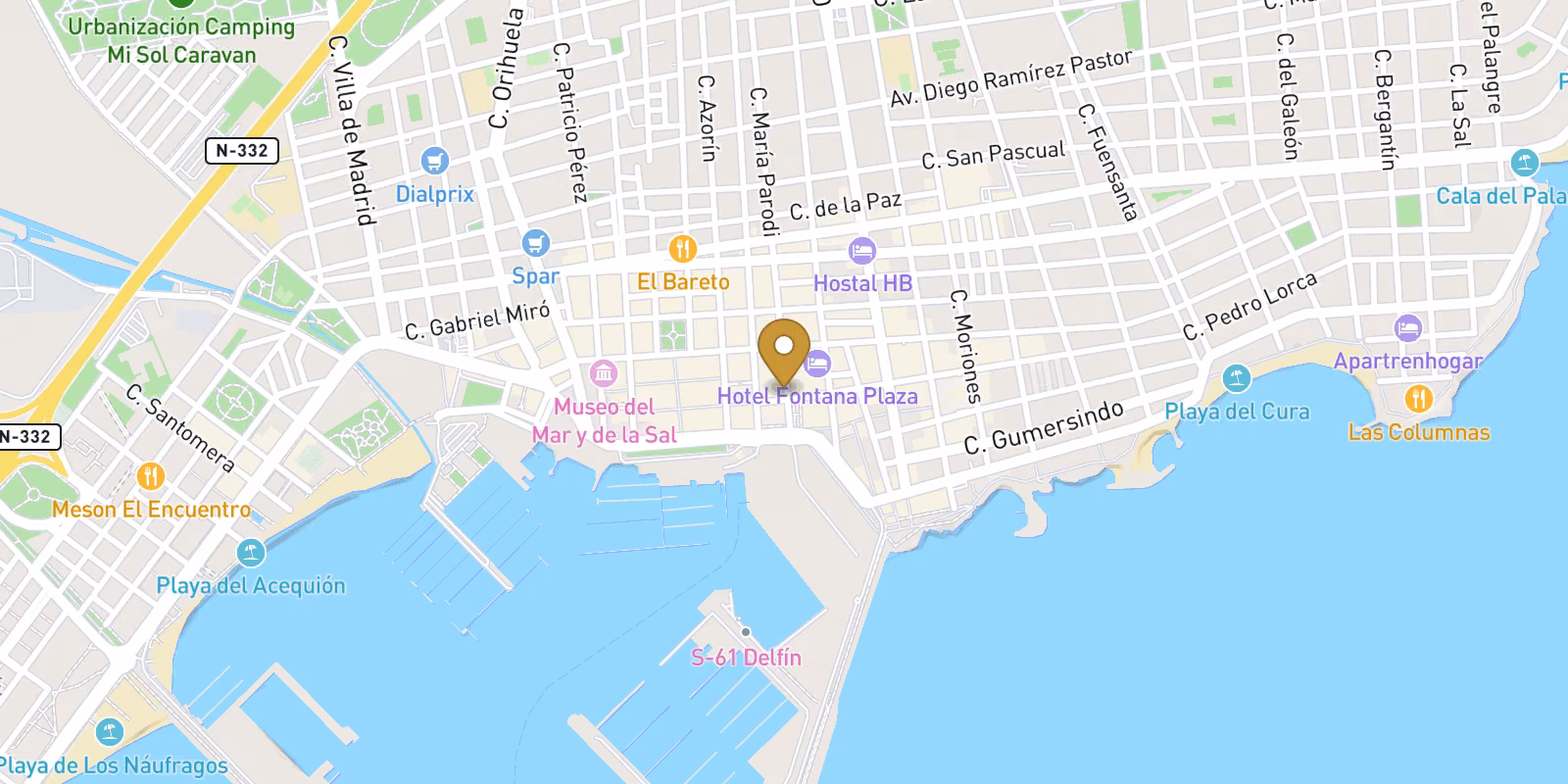 Map — Luxury New Build Apartments Near Torrevieja Marina and Playa del Cura