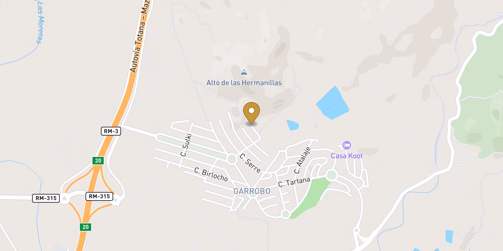 Mapa — Villa agotada en Country Club de Mazarrón