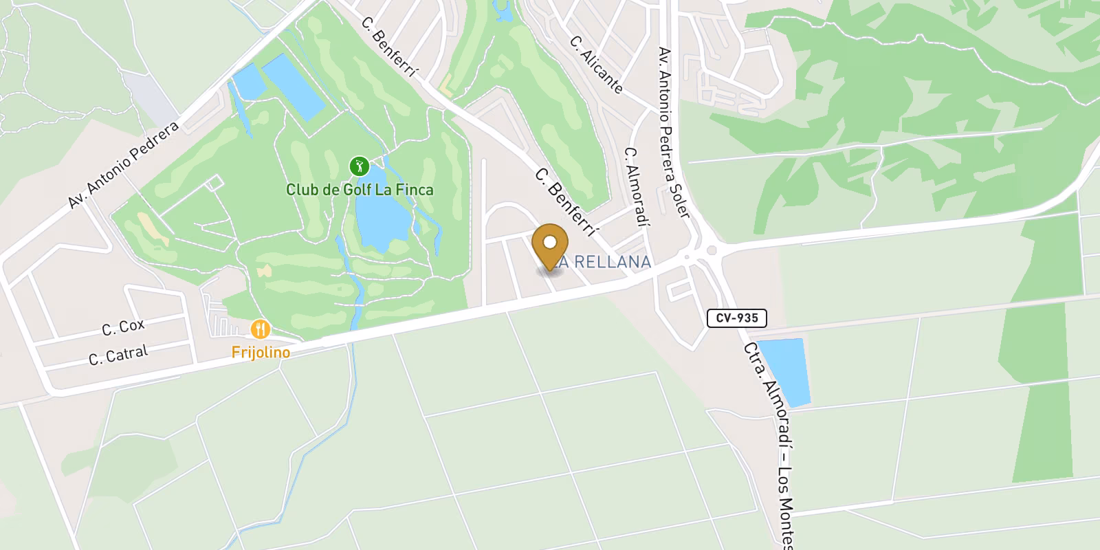 Map — Modern Design Villa with Golf Views