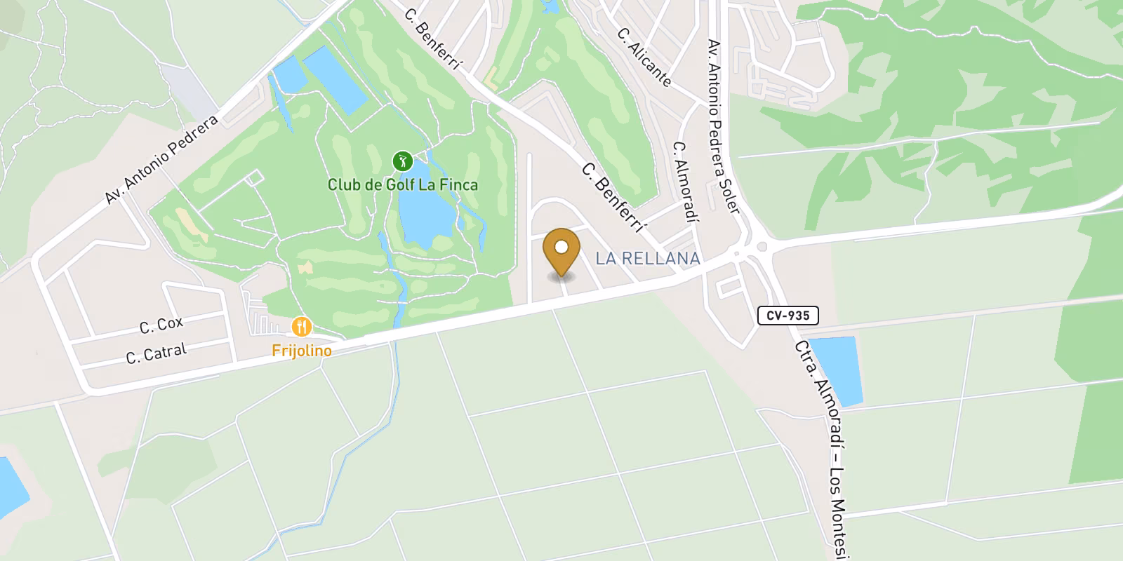 Map — Exclusive New-Build Villas in Algorfa Golf Course Area