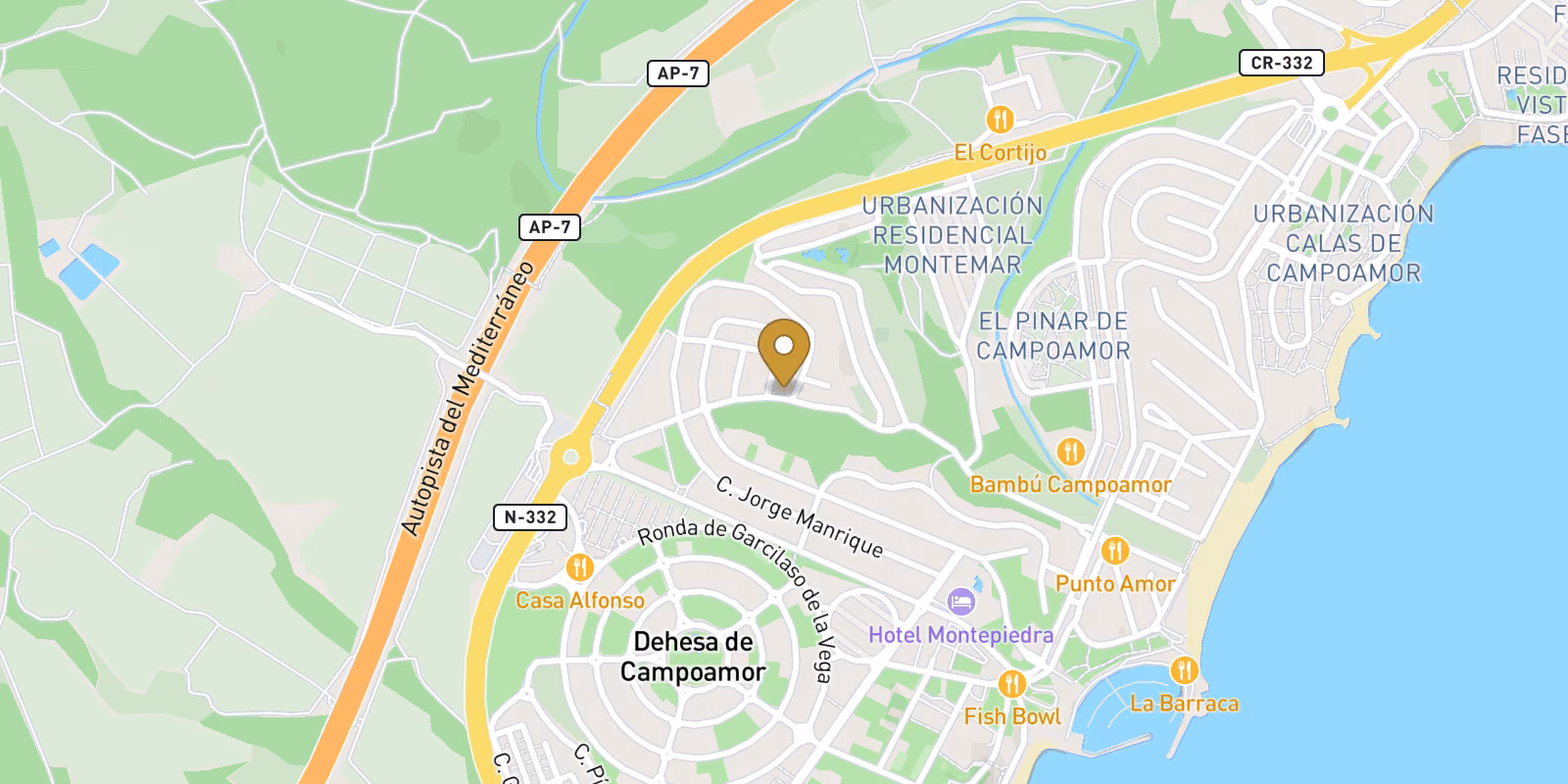 Map — Villa in Dehesa de Campoamor, Orihuela Costa