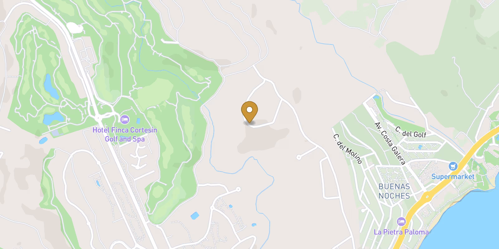 Mapa — villa de obra nueva en Casares