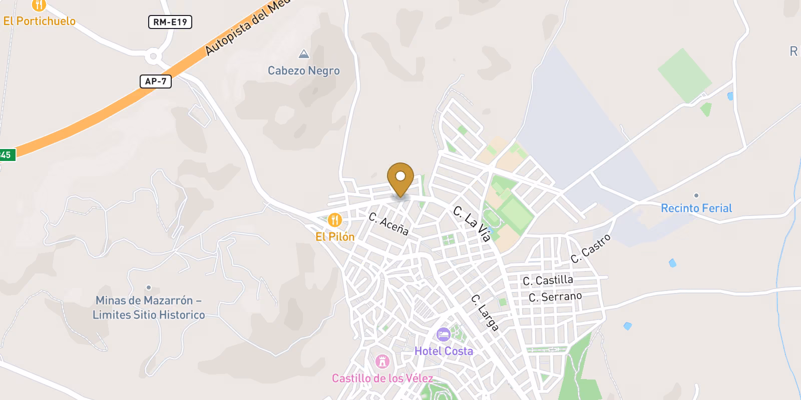 Mapa — Apartamentos de nueva construcción en Mazarrón