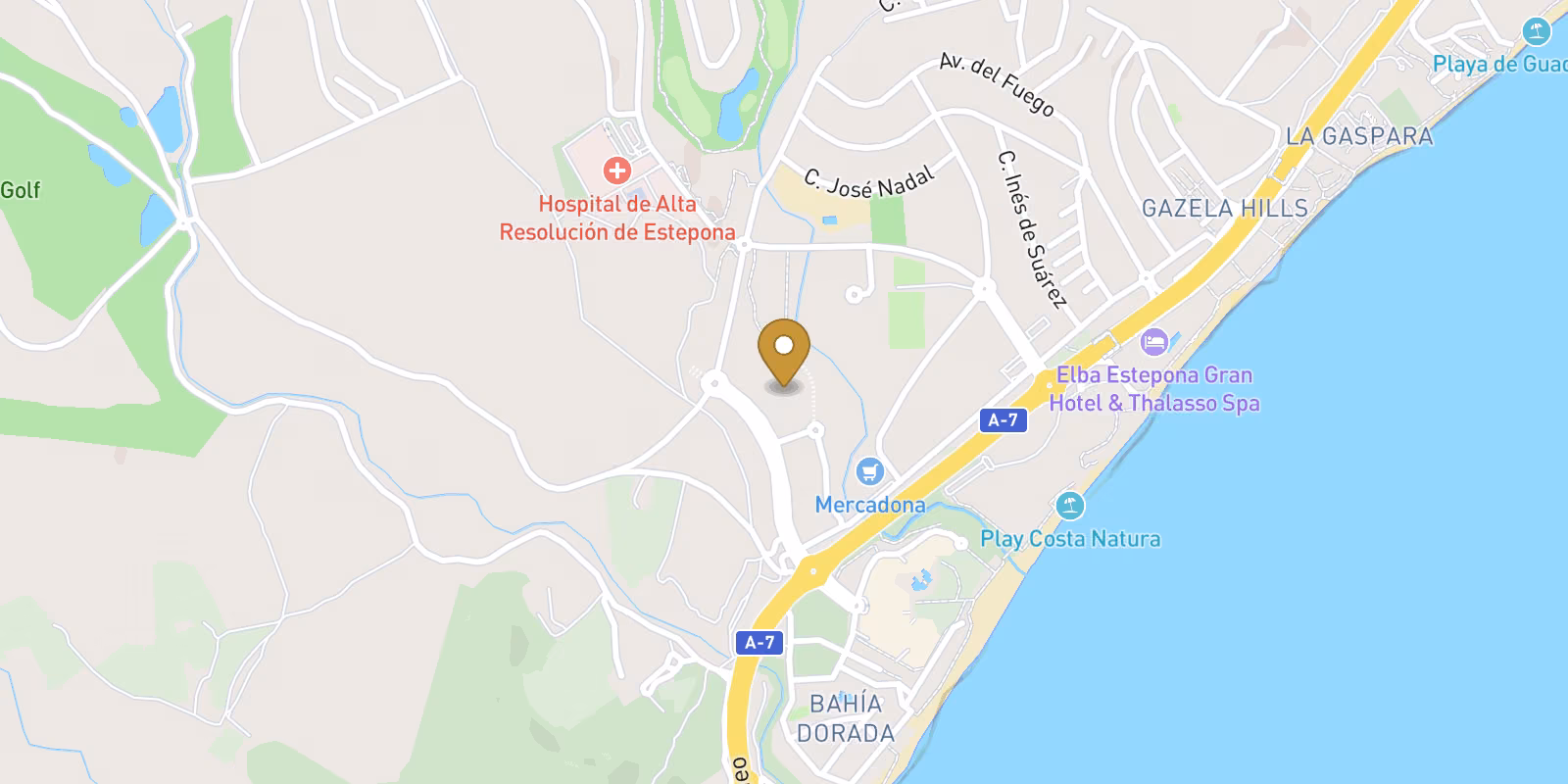 Map — Private Urbanisation on the Costa del Sol Just a Stone's Throw from Estepona