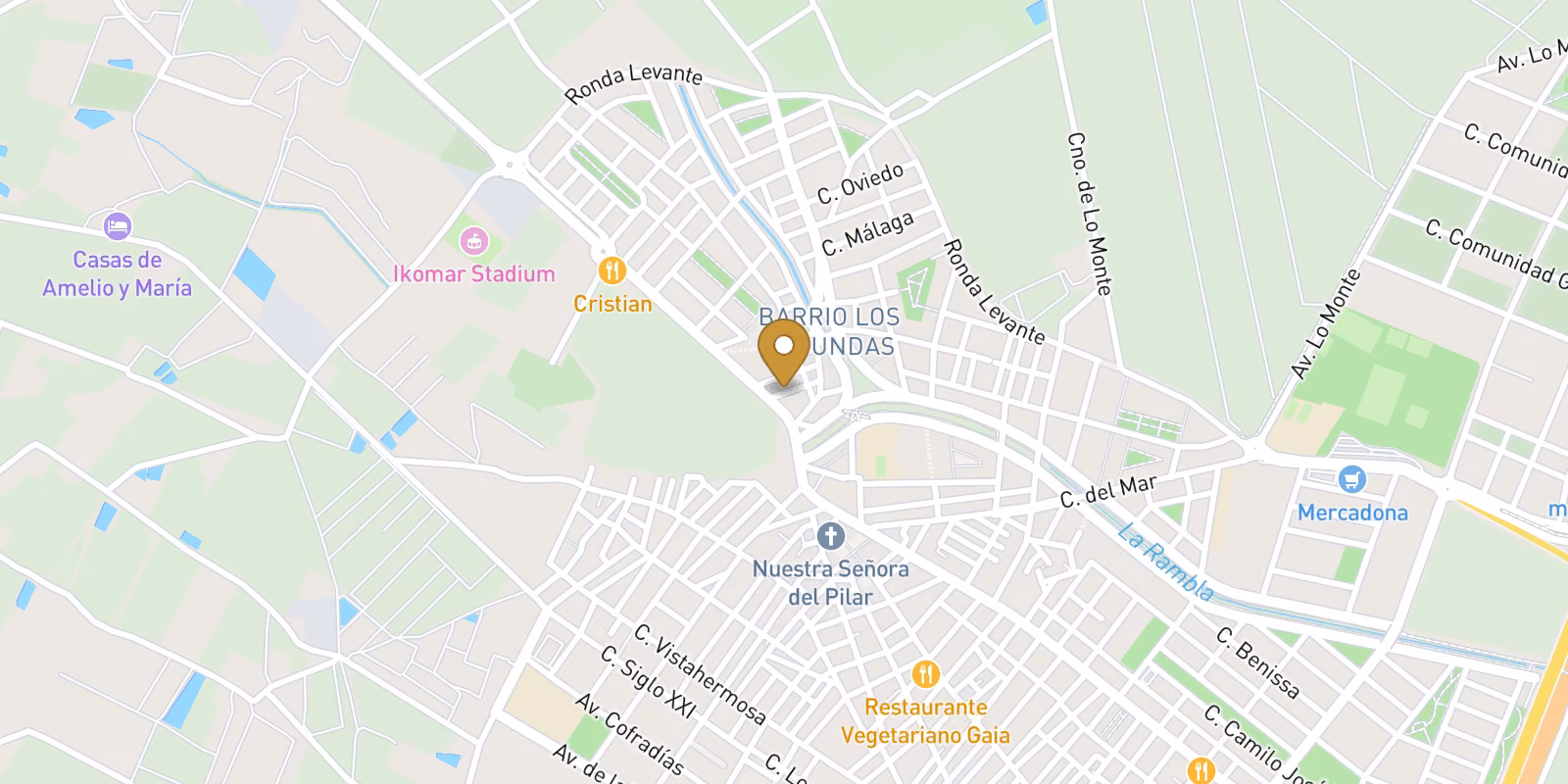 Map — Modern New Build Villas in Pilar de la Horadada Close to the Beach