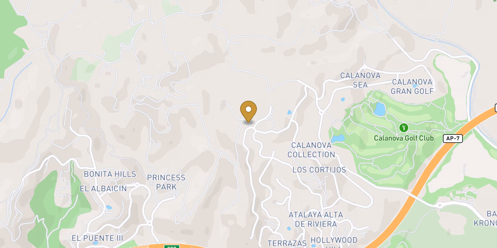 Map — New-build Pareado in Mijas