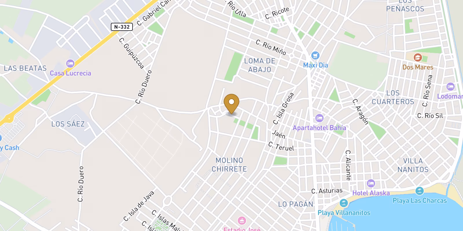 Map — New-build Ground Floor Bungalow in San Pedro del Pinatar