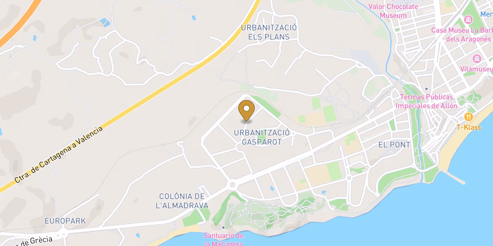Map — New-build Planta Baja in Villajoyosa