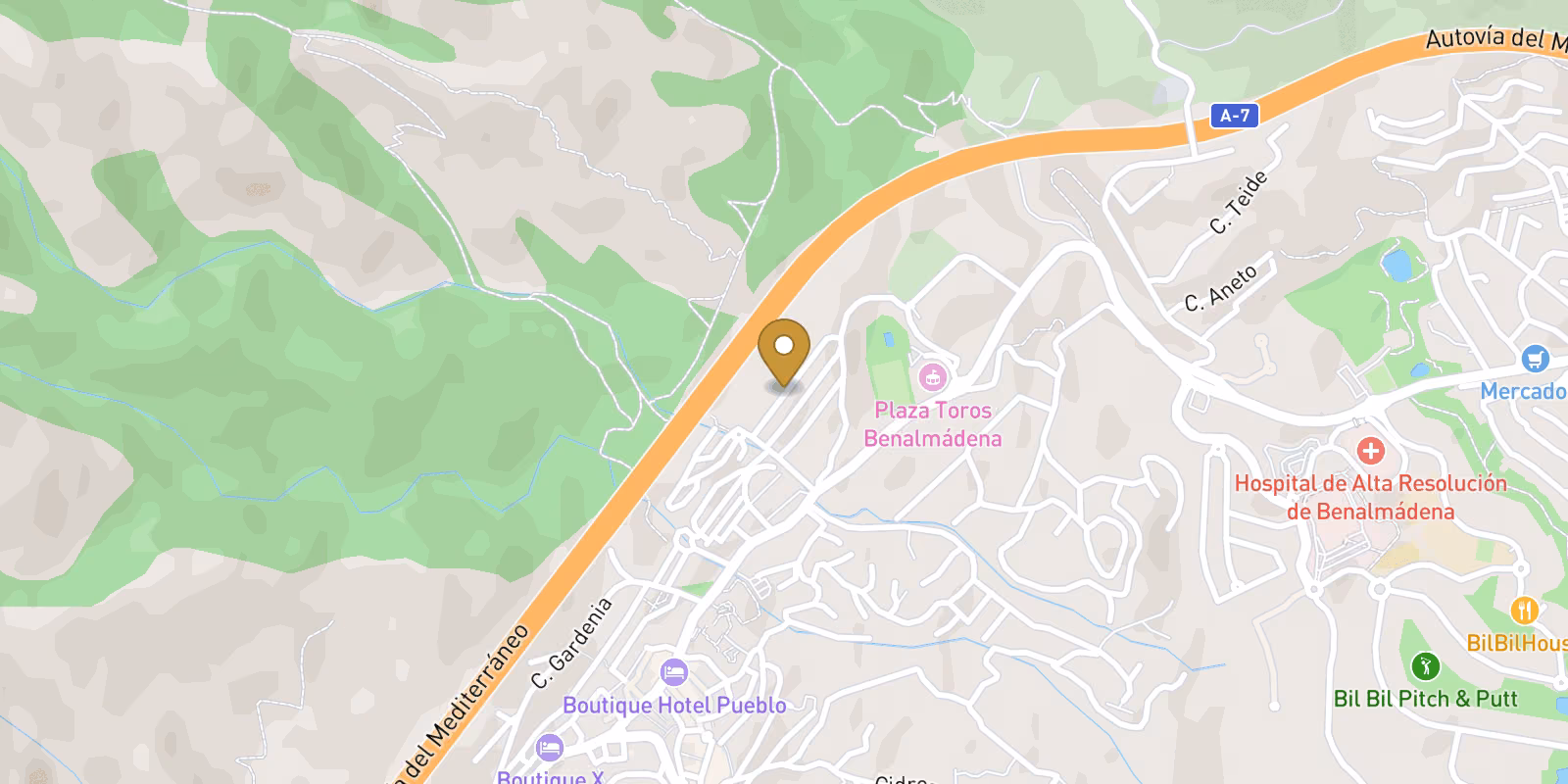 Map — New-build Apartamento in Benalmádena