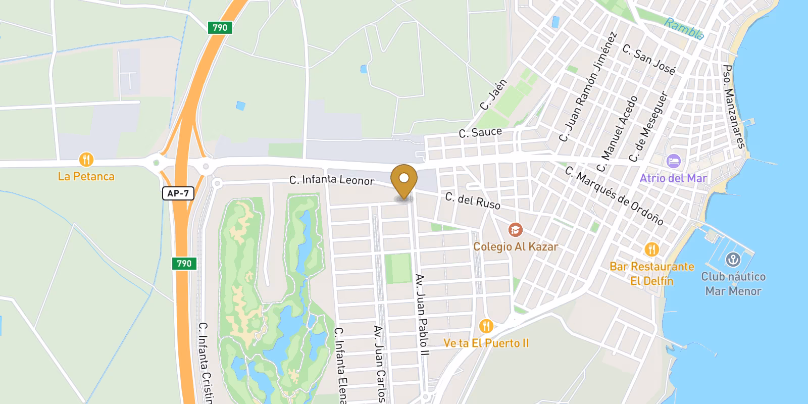 Map — New-build Villa in Los Alcazares