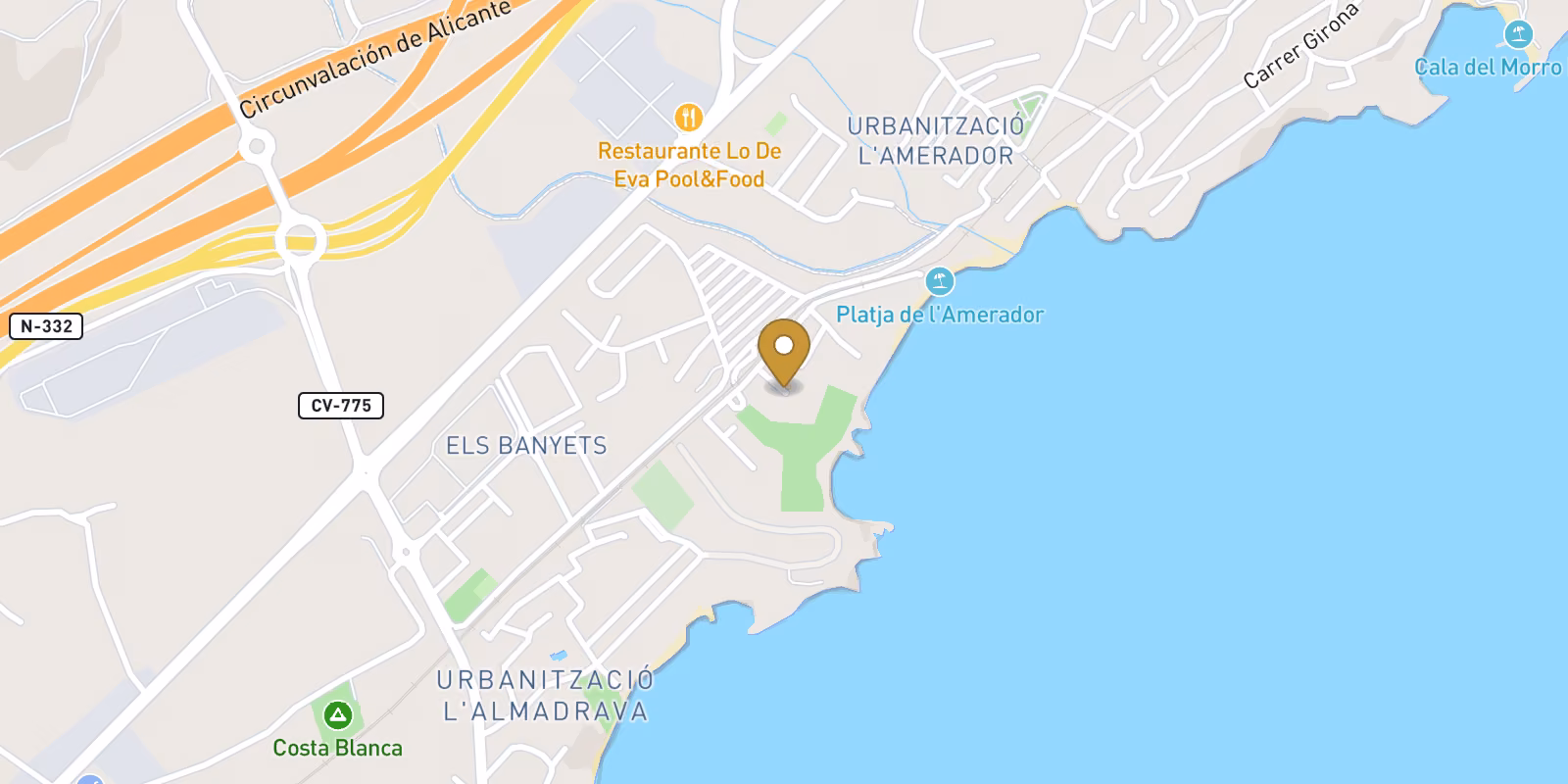 Map — New-build Town House in El Campello