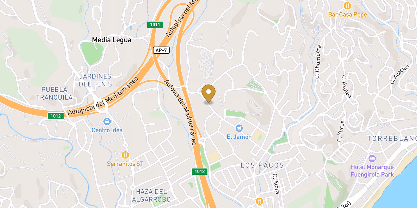 Karte — Neubau ático in Fuengirola
