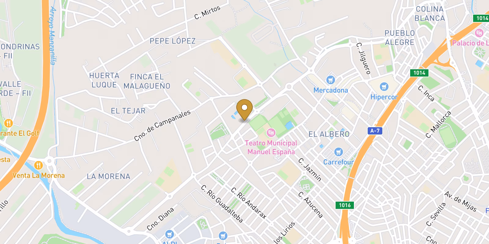 Karte — Neubau apartamento in Mijas