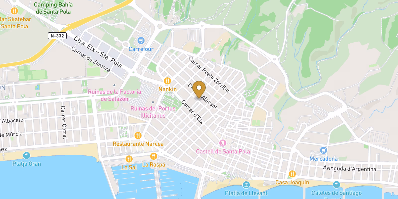 Map — New-build Planta Baja in Santa Pola