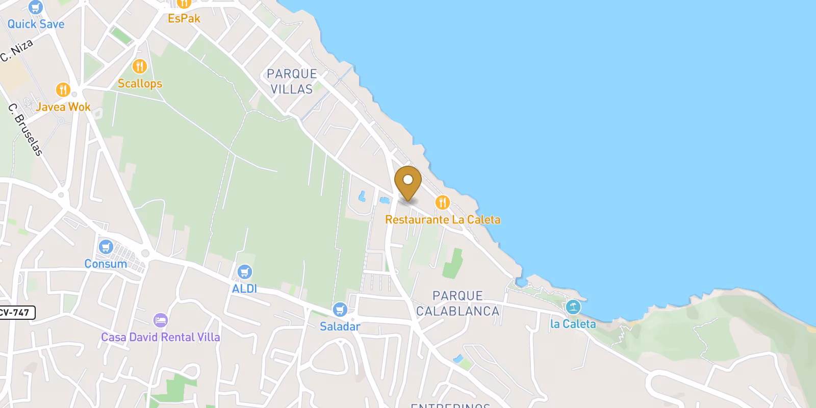 Map — New-build Ático Dúplex in Jávea Xàbia