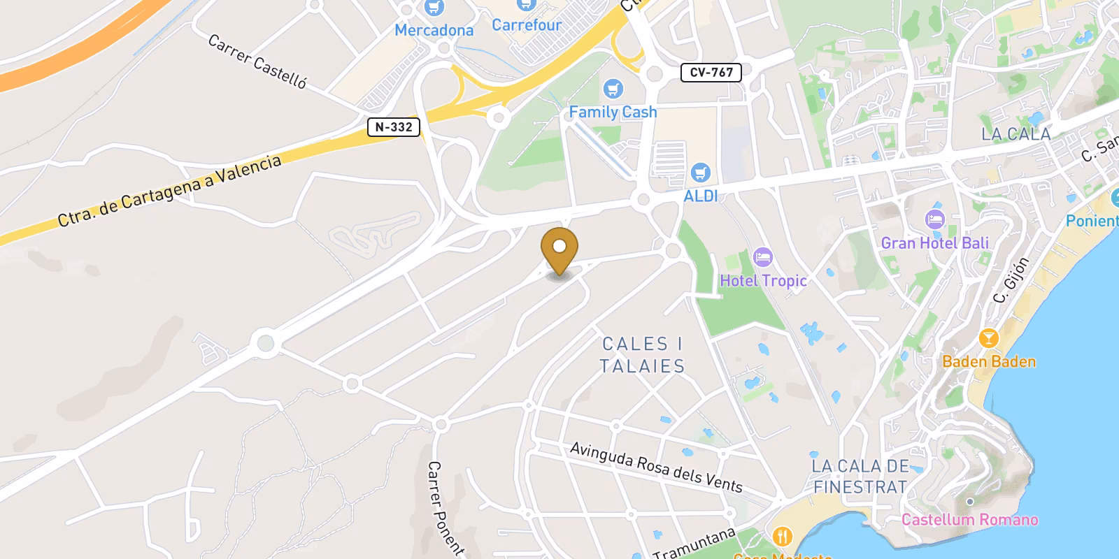 Map — New-build Apartamento in Villajoyosa