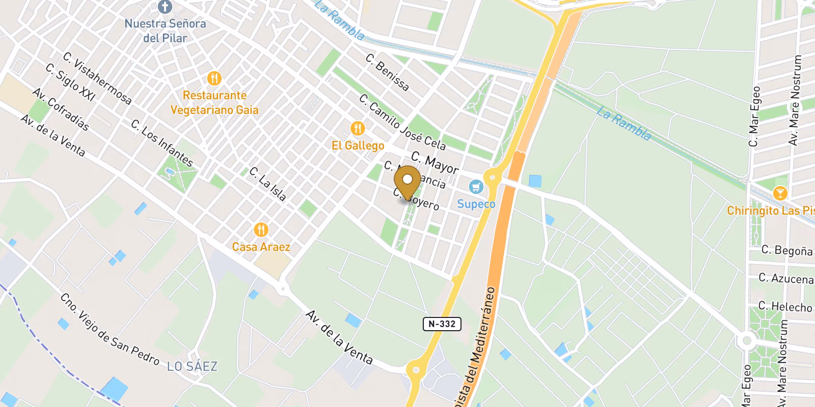 Map — Boutique Development of New Build Homes with Private Pools in Pilar de la Horadada