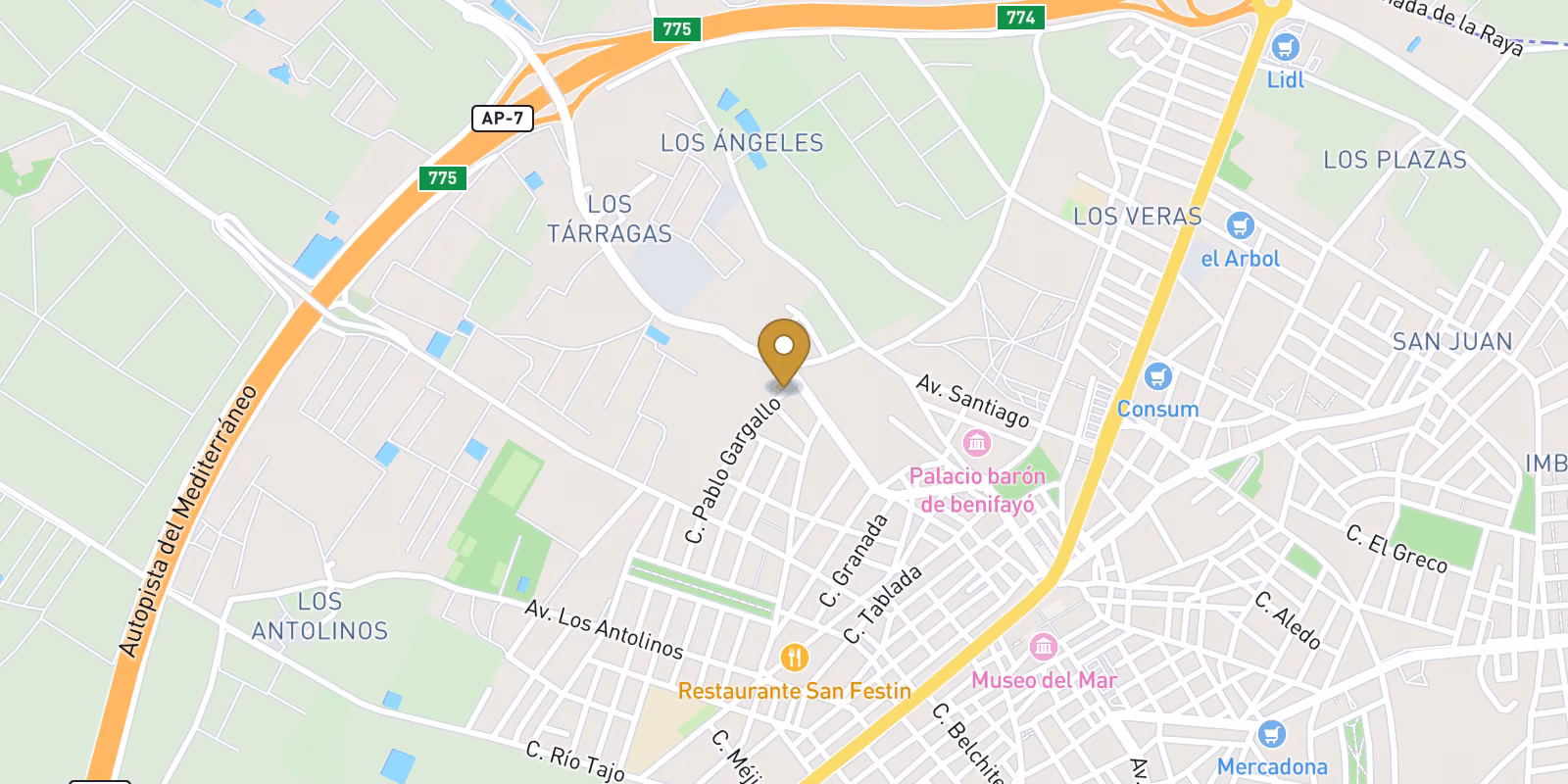 Karte — Neubau Reihenhaus in San Pedro del Pinatar