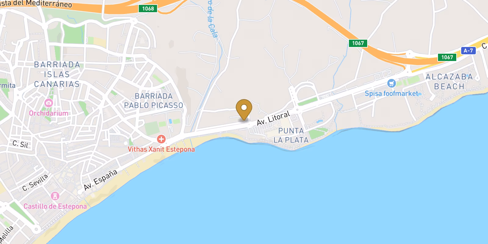 Mapa — Apartamento de obra nueva en Estepona