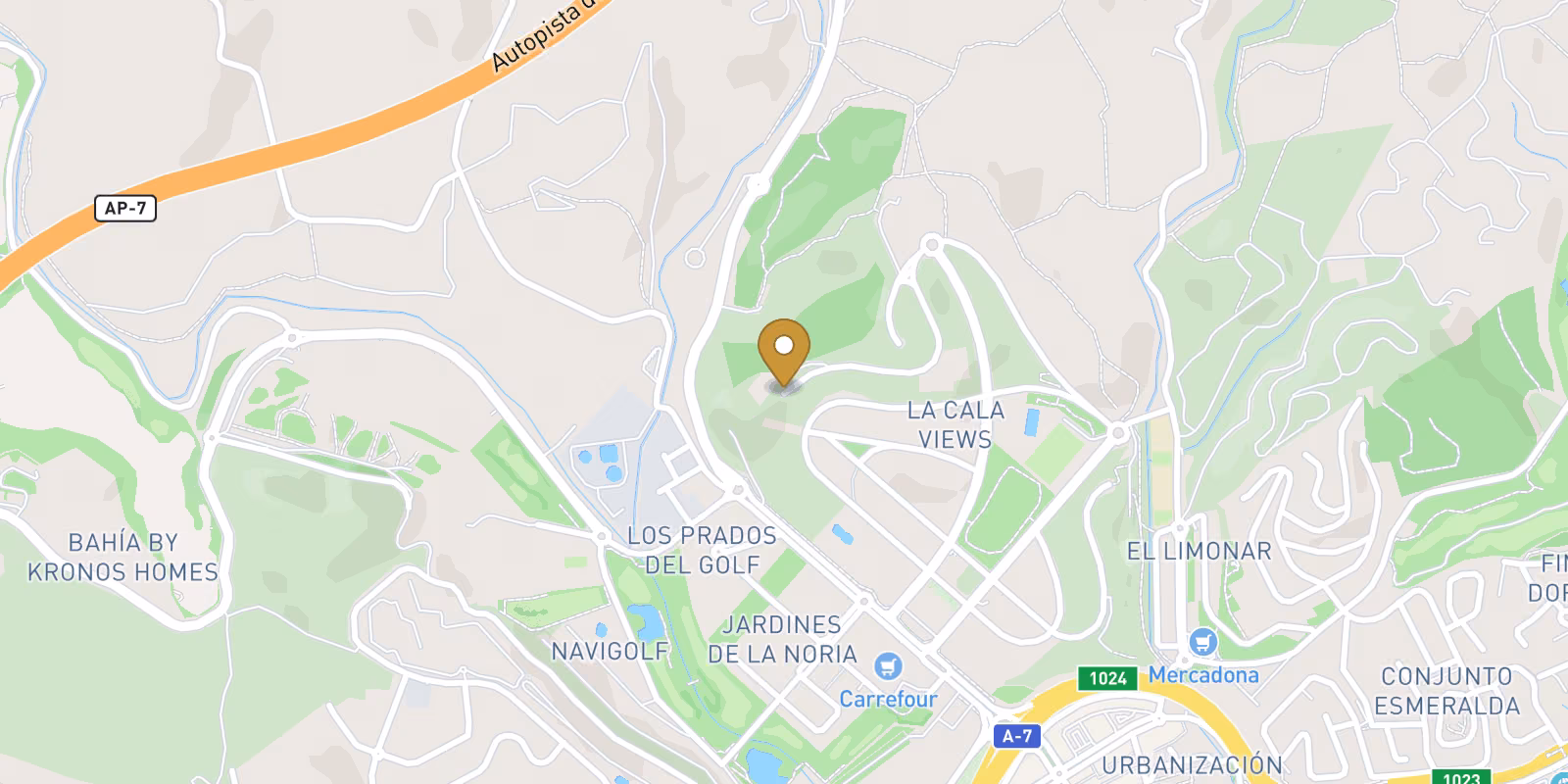 Mapa — Apartamento de obra nueva en Mijas