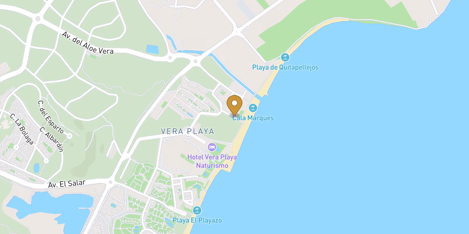 Mapa — Obra nueva junto al mar en Vera Playa