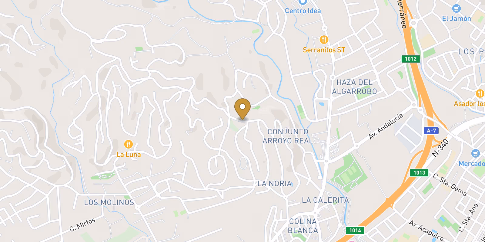 Mapa — Apartamentos de obra nueva en El Coto, Mijas