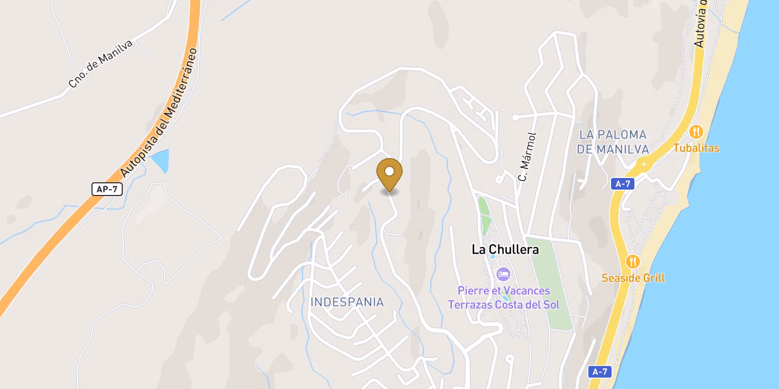 Mapa — Dom szeregowy z 4 sypialniami w Punta Chullera