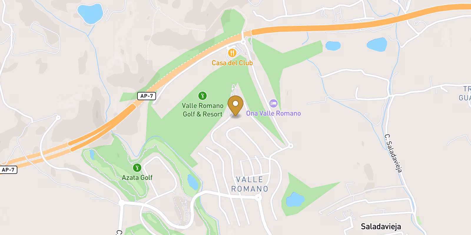 Mapa — Villa de 3 dormitorios en Valle Romano Golf