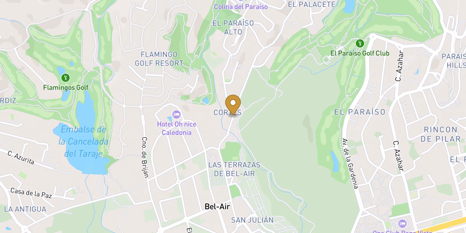 Map — Villas in Paraiso Alto, Estepona