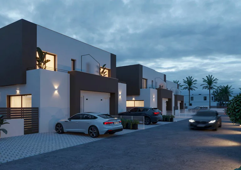 Nuevas villas adosadas junto al mar en La Marina - Playa El Pinet