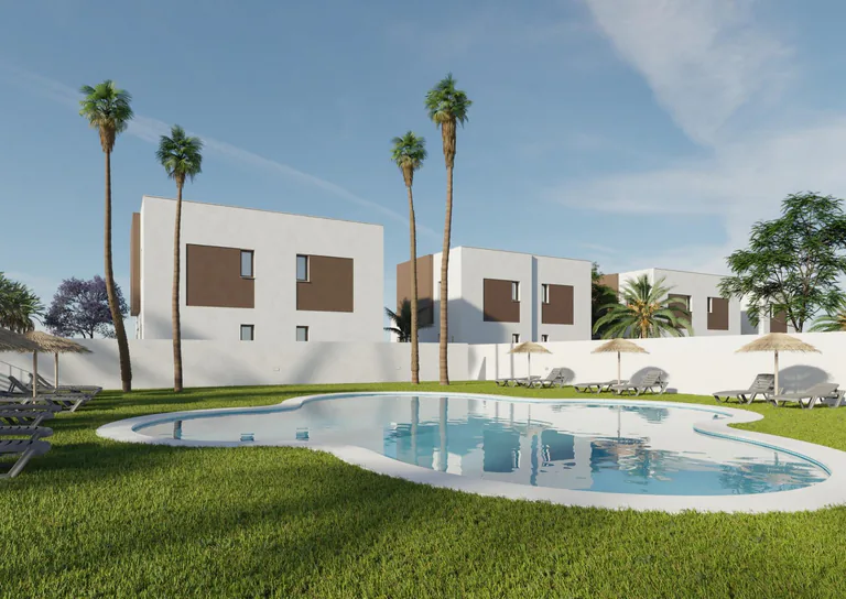 Nuevas villas adosadas junto al mar en La Marina - Playa El Pinet