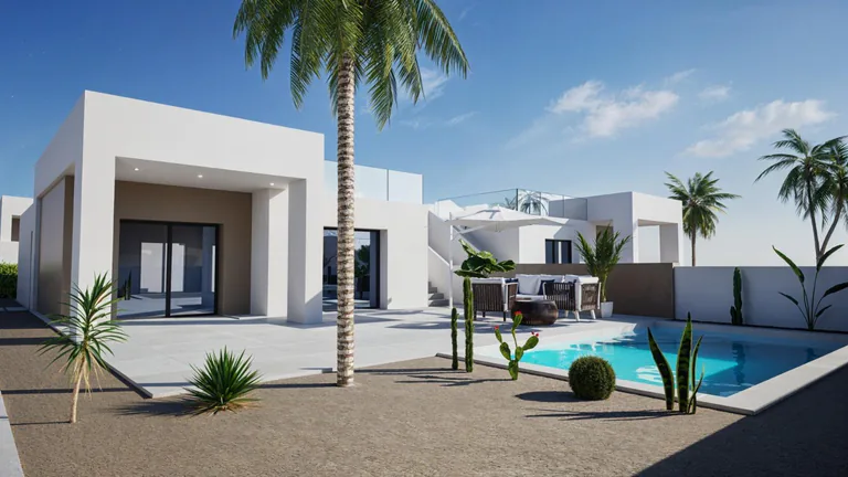 Villa Mediterranea en Tipico Pueblo Español
