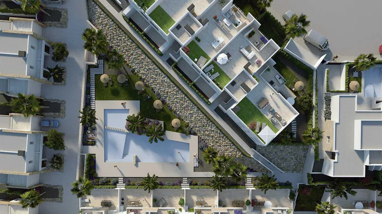Villas contemporáneas de nueva construcción con piscina privada en La Finca Golf Resort, Algorfa