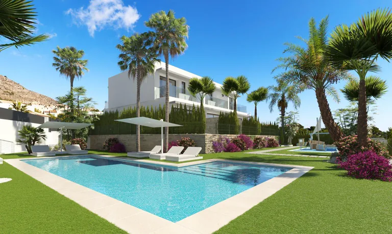Unit NV-100476 — Residencial de obra nueva de villas independientes en Sierra Cortina, Finestrat.