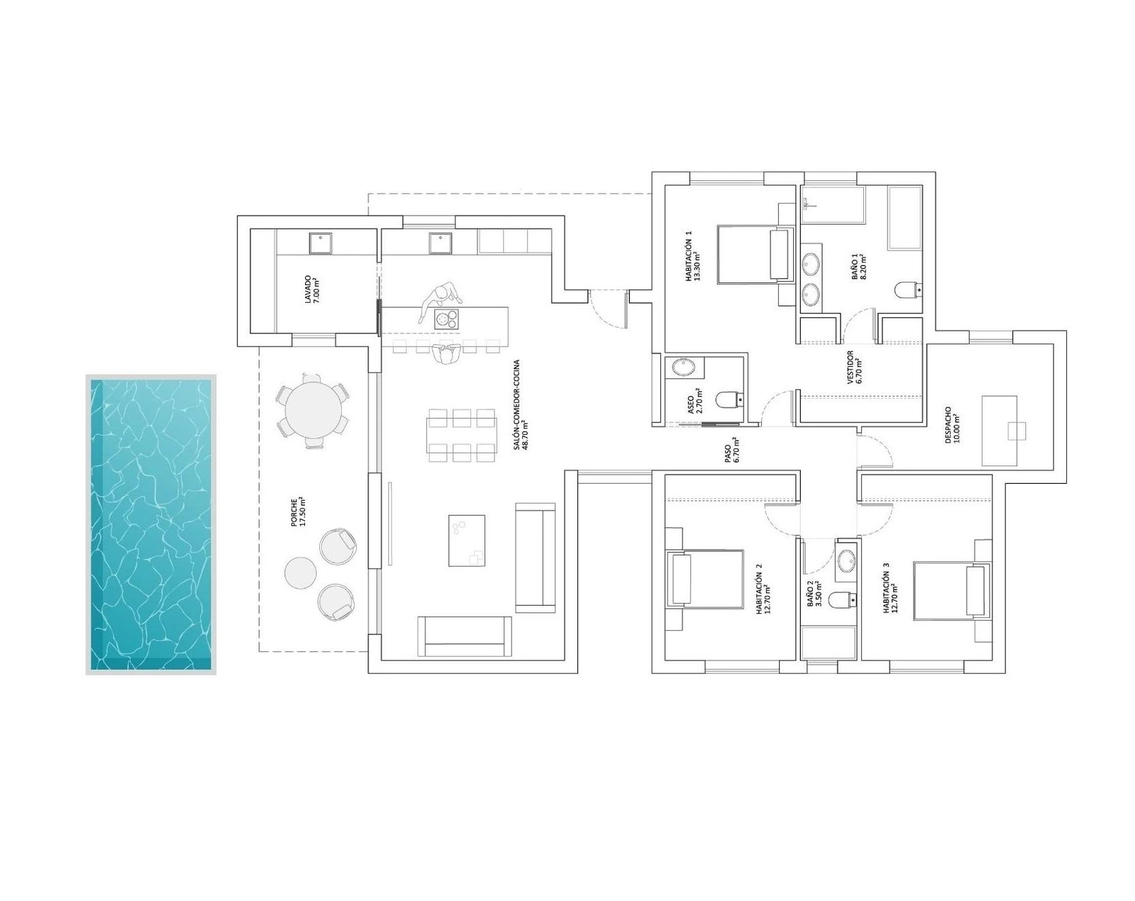 Unit NV-100482 — Villas de Obra Nueva con Piscina Privada en Monforte del Cid