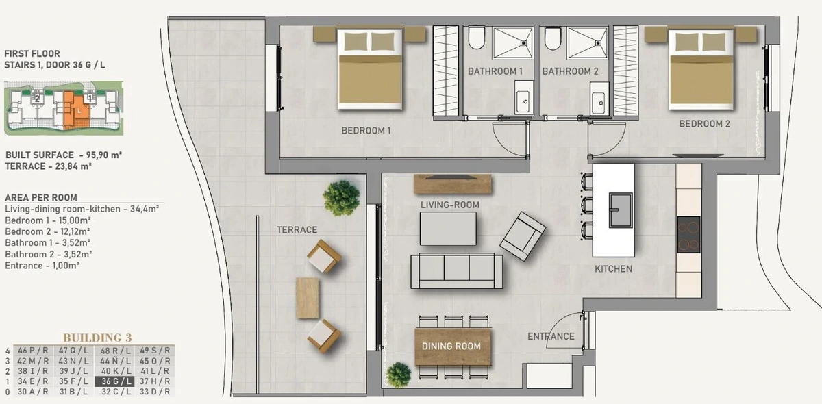 Unit NV-100483 — Residencial de Obra Nueva en el Raso, Guardamar del Segura