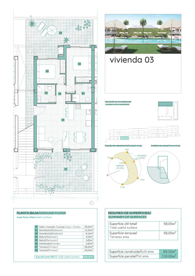 Residencial de Obra Nueva de Bungalow en los Balcones