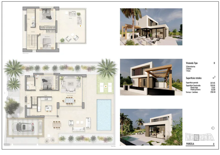 Villas de Obra Nueva en Pilar de la Horadada en el Campo de Golf