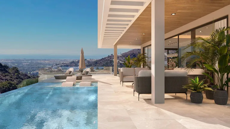 Villa de Lujo de Obra Nueva con Vistas al Mar en Benahavis