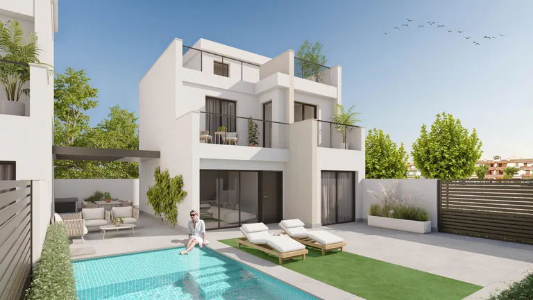 Villas de Obra Nueva en los Alcazares