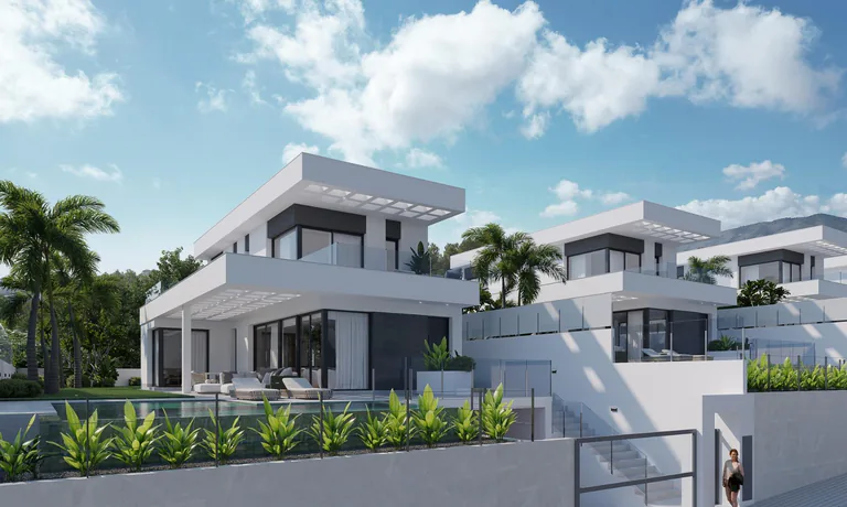 Villas de Obra Nueva en Finestrat con Vistas al Mar
