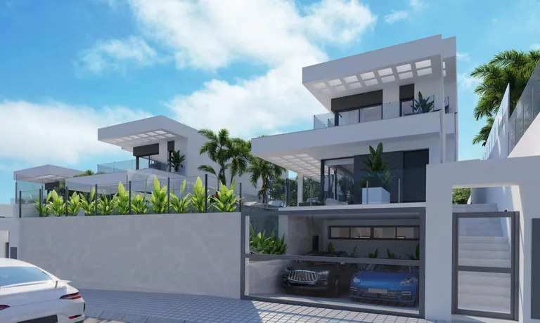 Villas de Obra Nueva en Finestrat con Vistas al Mar